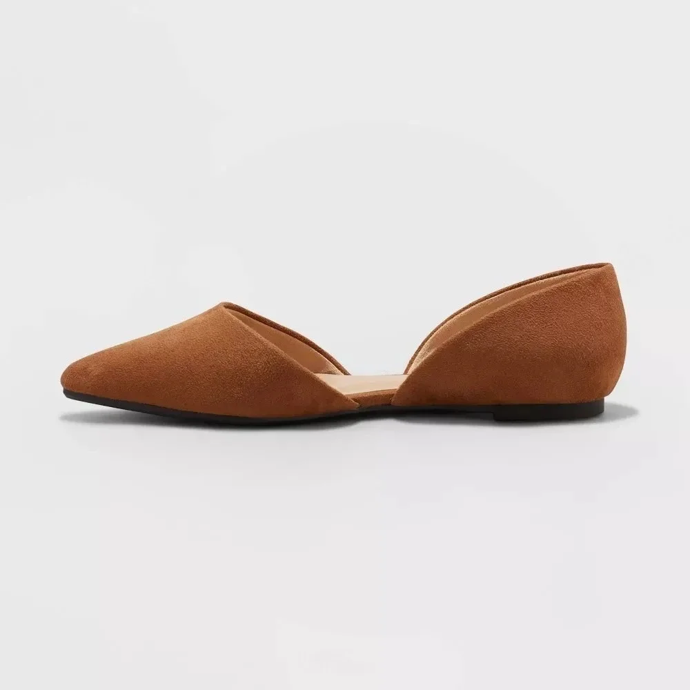 Women's‎ A New Day Julie Ballet Flats Cognac Size 6 New in Box